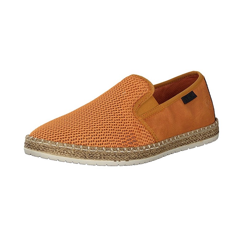 Slip On Rieker B5265-39 Para Homem - Laranja